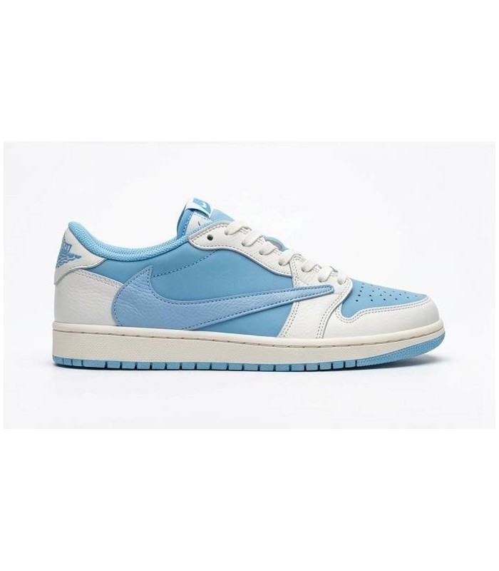 کفش پیاده روی نایک ایر جردن وان بدون ساق تراویس اسکات فرگمنت Nike air jordan 1 low Travis Scott Fragment Blue