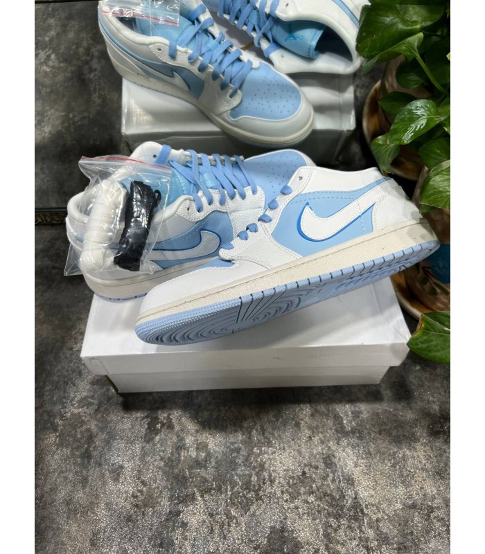 کفش پیاده روی نایک ایر جردن وان بدون ساق Nike air jordan 1 low Ice blue