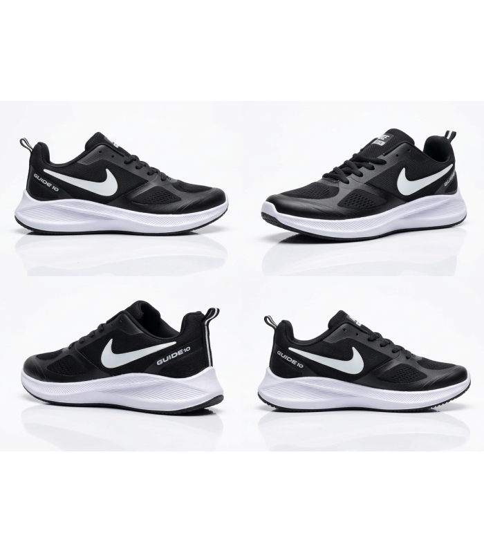کفش پیاده روی نایکی گاید 10 مشکی سفید Nike guide 10 Black Withe