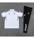 پلوشرت شلوار باشگاهی رئال مادرید سفید Polo shirt and pants Real Madrid W