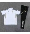 پلوشرت شلوار باشگاهی رئال مادرید سفید Polo shirt and pants Real Madrid W
