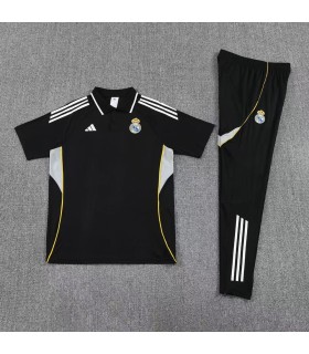 پلوشرت شلوار باشگاهی رئال مادرید مشکی Polo shirt and pants Real Madrid B