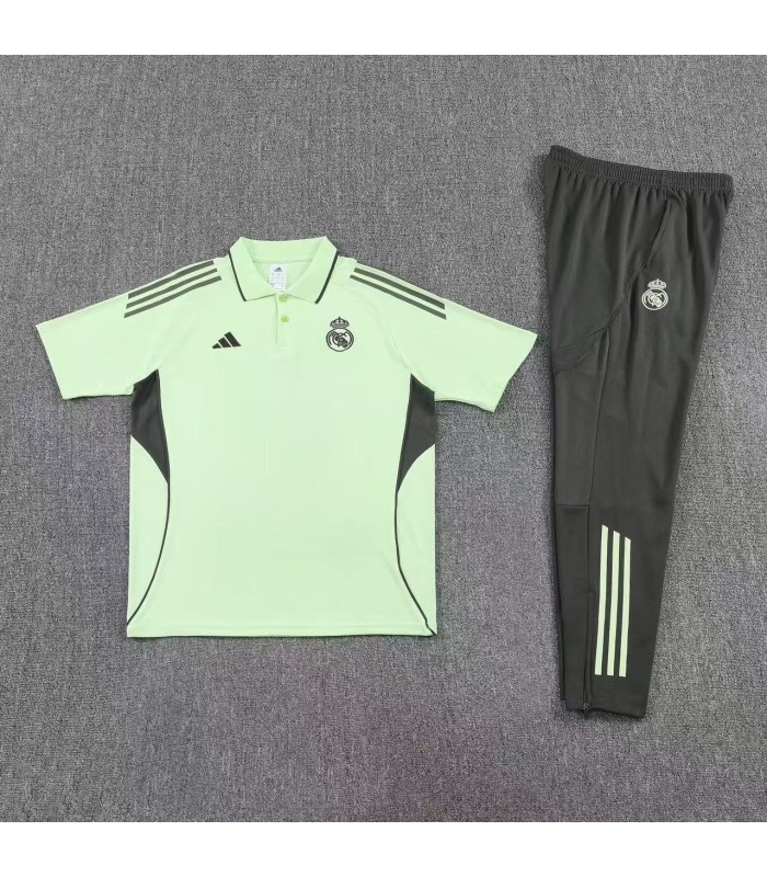 پلوشرت شلوار باشگاهی رئال مادرید سبز Polo shirt and pants Real Madrid G