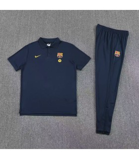 پلوشرت شلوار باشگاهی بارسلونا سورمه ای Polo shirt and pants Barcelona Navy