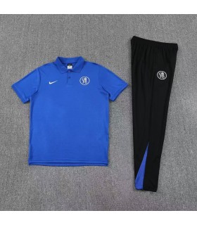 پلوشرت شلوار باشگاهی چلسی آبی Polo shirt and pants Chelsea