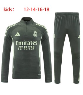گرمکن شلوار نیم زیپ بچگانه تیم رئال مادرید سبز Real Madrid Kid's sweatpants