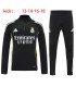 گرمکن شلوار نیم زیپ بچگانه تیم رئال مادرید مشکی Real Madrid Kid's sweatpants