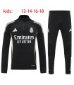 گرمکن شلوار نیم زیپ بچگانه تیم رئال مادرید مشکی Real Madrid Kid's sweatpants