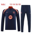 گرمکن شلوار نیم زیپ بچگانه تیم بارسلونا مشکی Barcelona Kid's sweatpants