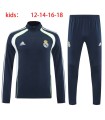 گرمکن شلوار نیم زیپ بچگانه تیم رئال مادرید سورمه ای Real Madrid Kid's sweatpants