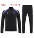 گرمکن شلوار نیم زیپ بچگانه تیم بارسلونا مشکی بنفش Barcelona Kid's sweatpants