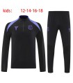گرمکن شلوار نیم زیپ بچگانه تیم بارسلونا مشکی بنفش Barcelona Kid's sweatpants