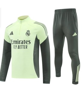 گرمکن شلوار نیم زیپ تیم رئال مادرید سبز Real Madrid sweatpants WB