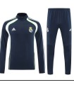 گرمکن شلوار نیم زیپ تیم رئال مادرید سورمه ای Real Madrid sweatpants NVY