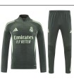 گرمکن شلوار نیم زیپ تیم رئال مادرید سبز Real Madrid sweatpants G