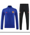 گرمکن شلوار نیم زیپ تیم منچستر یونایتد آبی Manchester United sweatpants Blue