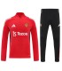 گرمکن شلوار نیم زیپ تیم منچستر یونایتد قرمز Manchester United sweatpants Red