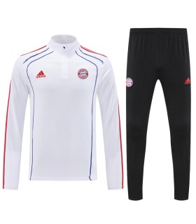 گرمکن شلوار نیم زیپ تیم بایرن مونیخ سفید Bayern Munich sweatpants W