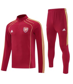 گرمکن شلوار نیم زیپ تیم آرسنال قرمز Arsenal sweatpants Red
