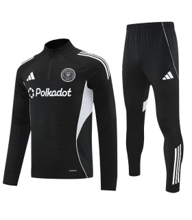 گرمکن شلوار نیم زیپ تیم منچستر سیتی مشکی Manchester City sweatpants Black