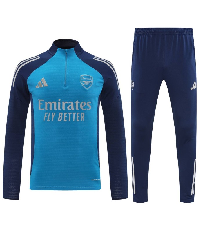 گرمکن شلوار نیم زیپ تیم آرسنال آبی Arsenal sweatpants Blue
