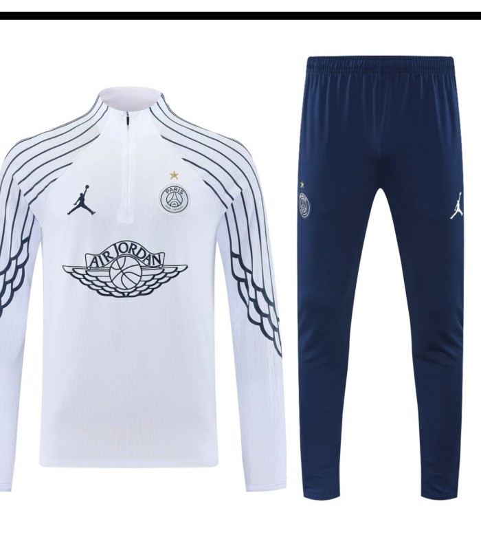 گرمکن شلوار نیم زیپ تیم پاریسن ژرمن سفید Paris Saint-Germain sweatpants Blue