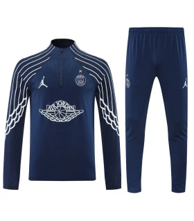 گرمکن شلوار نیم زیپ تیم پاریسن ژرمن سورمه ای Paris Saint-Germain sweatpants NVY