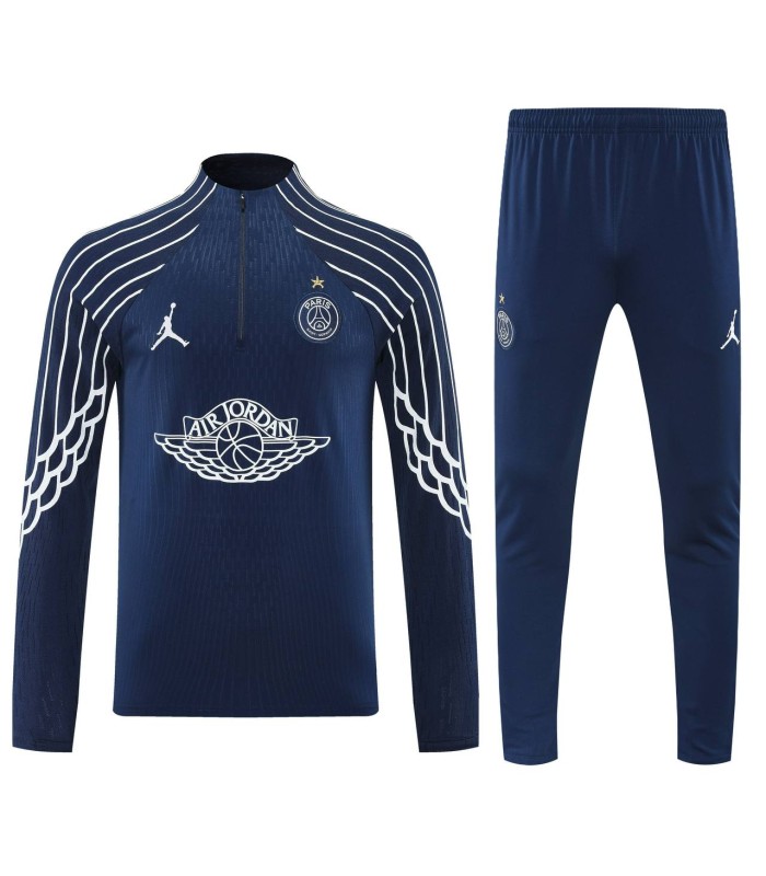 گرمکن شلوار نیم زیپ تیم پاریسن ژرمن سورمه ای Paris Saint-Germain sweatpants NVY
