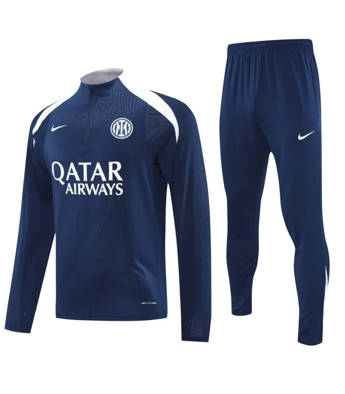 گرمکن شلوار نیم زیپ تیم اینترمیلان سورمه ای Inter Milan sweatpants NVY