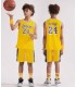 رکابی و شورت بسکتبالی بچگانه لیکرز 24 زرد Lkaers Jersey Kid's Basketball
