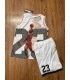 رکابی و شورت بسکتبالی بچگانه بولز 23 سفید BULLS Jersey Kid's Basketball