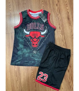رکابی و شورت بسکتبالی بچگانه بولز 23 کاستوم BULLS Jersey Kid's Basketball