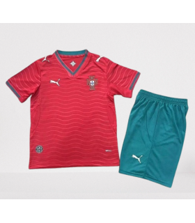 تیشرت و شورت بچگانه تیم ملی پرتغال Portugal Home kit 2026 kid's