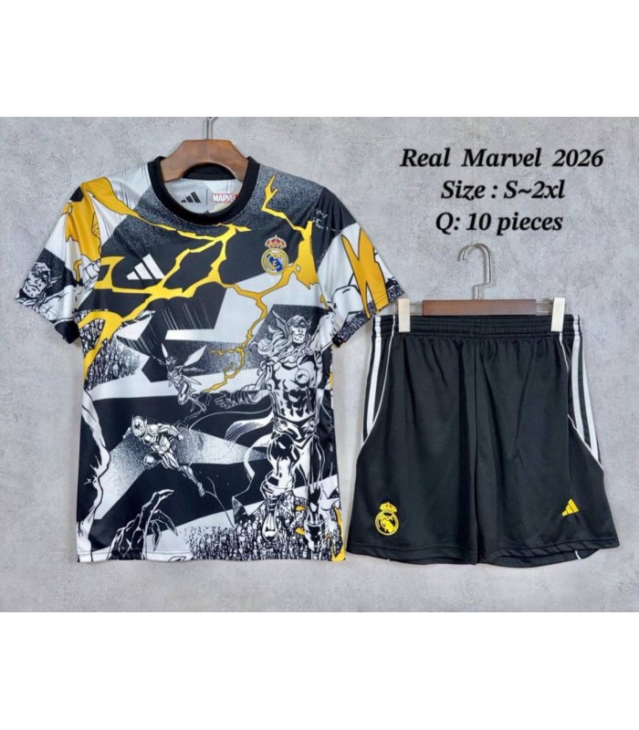 تیشرت و شورت 2027 مارول رئال مادرید Real Madrid 2027 Marvel