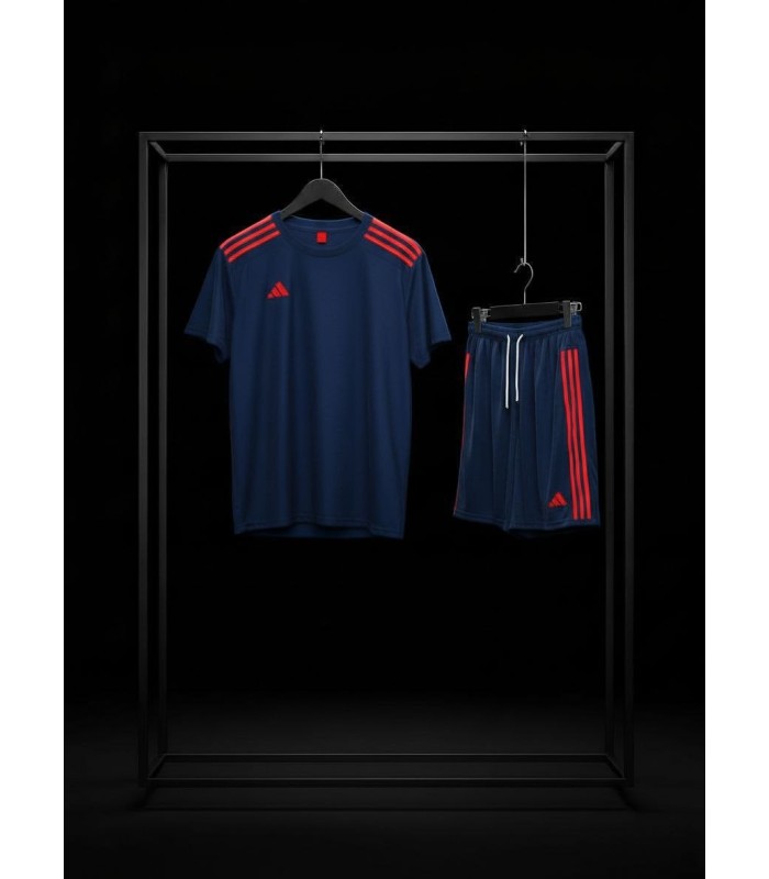 تیشرت و شورت ورزشی مردانه برند آدیداس با رنگ بندی T-Shirt And Short's Men's Adidas