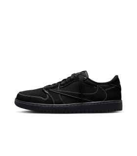 کفش پیاده روی نایک جردن وان تراویس اسکات طرح اصلی Nike Jordan One Low x Travis Scott 'Black Phantom