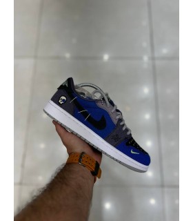 کفش پیاده روی نایک جردن وان طرح اصلی Nike Jordan One Low Navy Grey