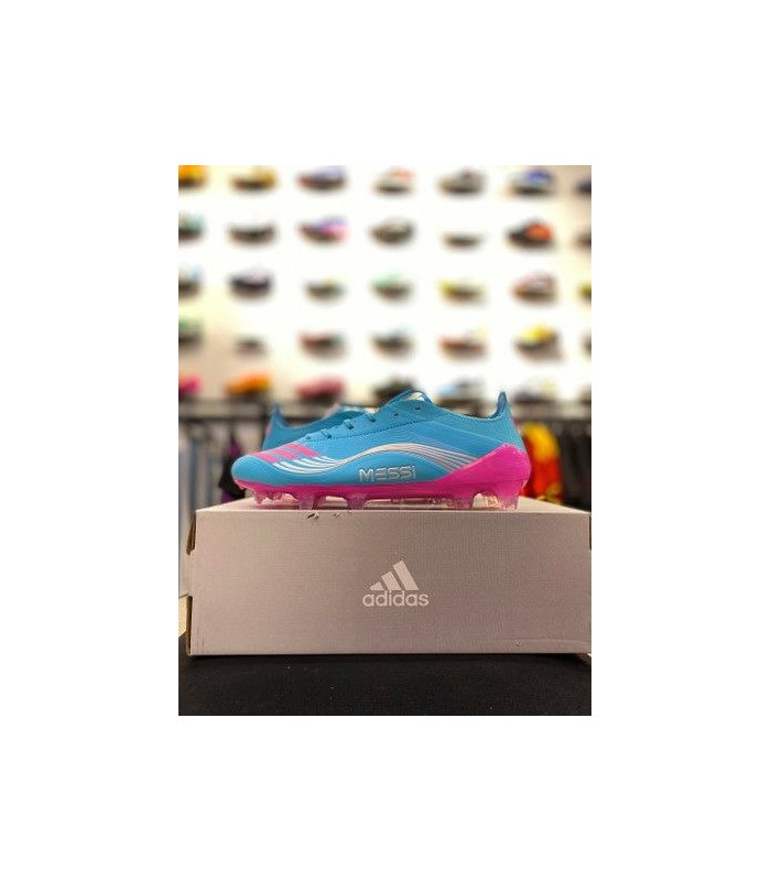 کفش فوتبال آدیداس اف پنجاه مسی Adidas F50 Elite FG Messi Blue Pink