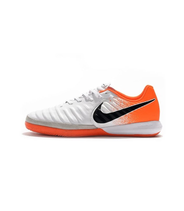 کفش فوتسال نایک تمپو ایکس لونار سفید نارنجی NIKE TiempoX Lunar Legend Pro 7