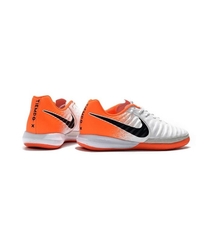 کفش فوتسال نایک تمپو ایکس لونار سفید نارنجی NIKE TiempoX Lunar Legend Pro 7