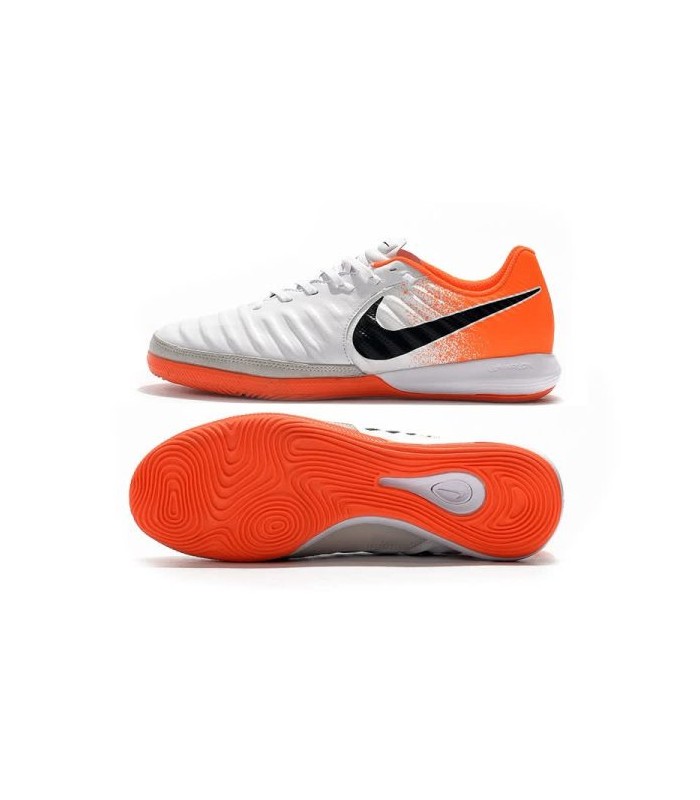 کفش فوتسال نایک تمپو ایکس لونار سفید نارنجی NIKE TiempoX Lunar Legend Pro 7