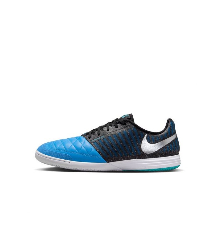 کفش فوتسال نایک لونارگتو 2 مشکی آبی Nike Lunargato II IC Black Blue