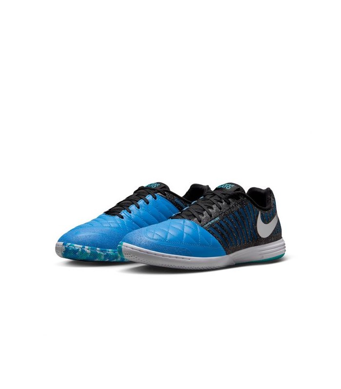 کفش فوتسال نایک لونارگتو 2 مشکی آبی Nike Lunargato II IC Black Blue