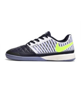 کفش فوتسال نایک لونارگتو 2 مشکی Nike Lunar Gato 2 IC White Blackened Blue Volt