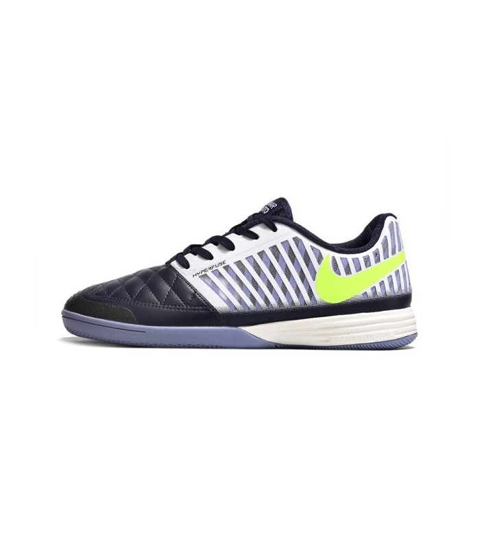 کفش فوتسال نایک لونارگتو 2 مشکی Nike Lunar Gato 2 IC White Blackened Blue Volt