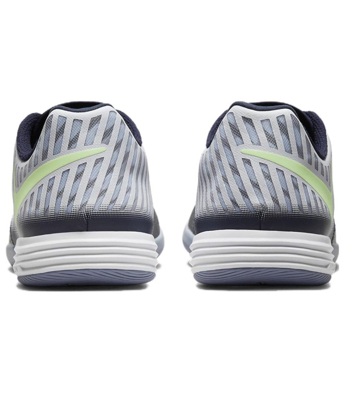 کفش فوتسال نایک لونارگتو 2 مشکی Nike Lunar Gato 2 IC White Blackened Blue Volt