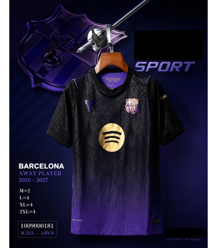 تیشرت پلیری 2027 سوم کبی برایانت تیم بارسلونا Barcelona 3rd kit 2027