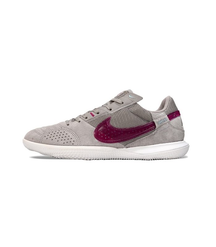 کفش فوتسال نایک استریت گتو طرح اصلی NIKE Street Cat Gray Futsal Wine