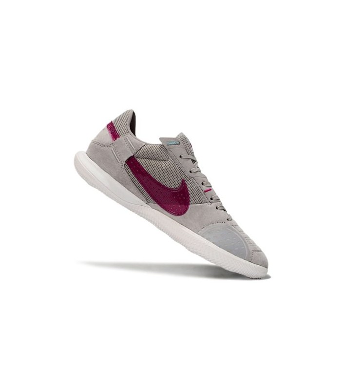 کفش فوتسال نایک استریت گتو طرح اصلی NIKE Street Cat Gray Futsal Wine