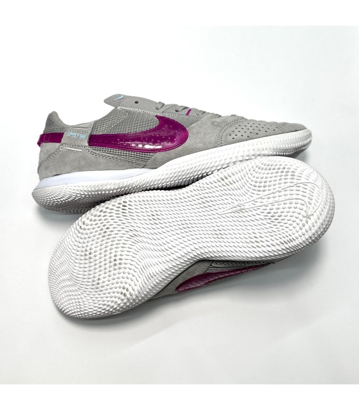 کفش فوتسال نایک استریت گتو طرح اصلی NIKE Street Cat Gray Futsal Wine